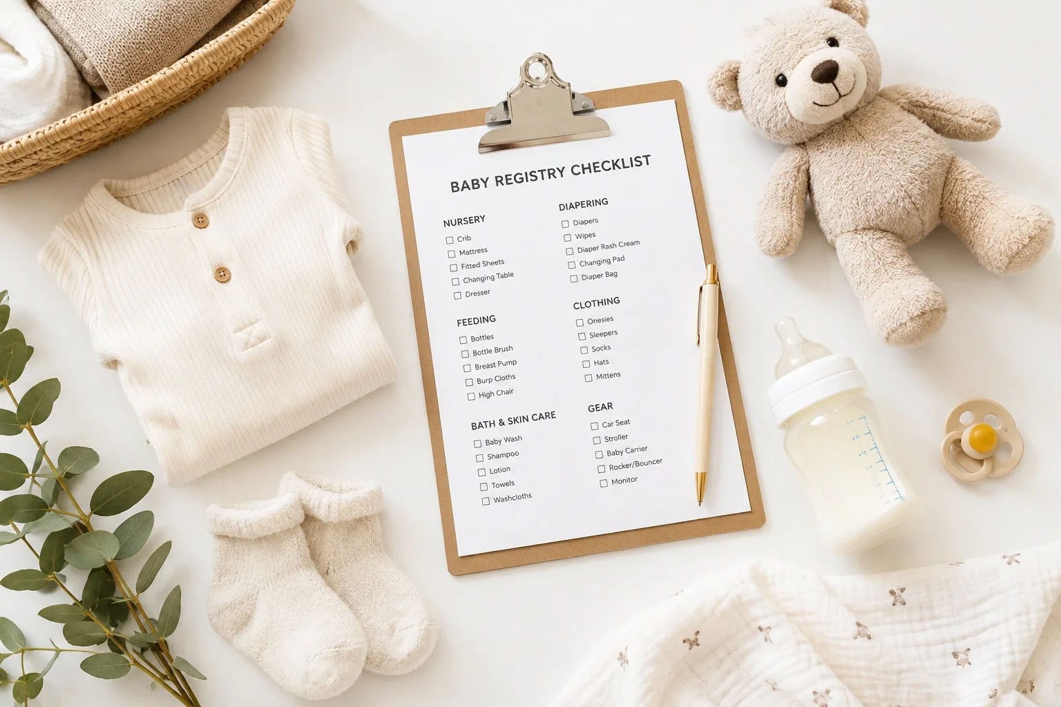 Ultimate Baby Registry Checklist - Everything you need for your newborn
