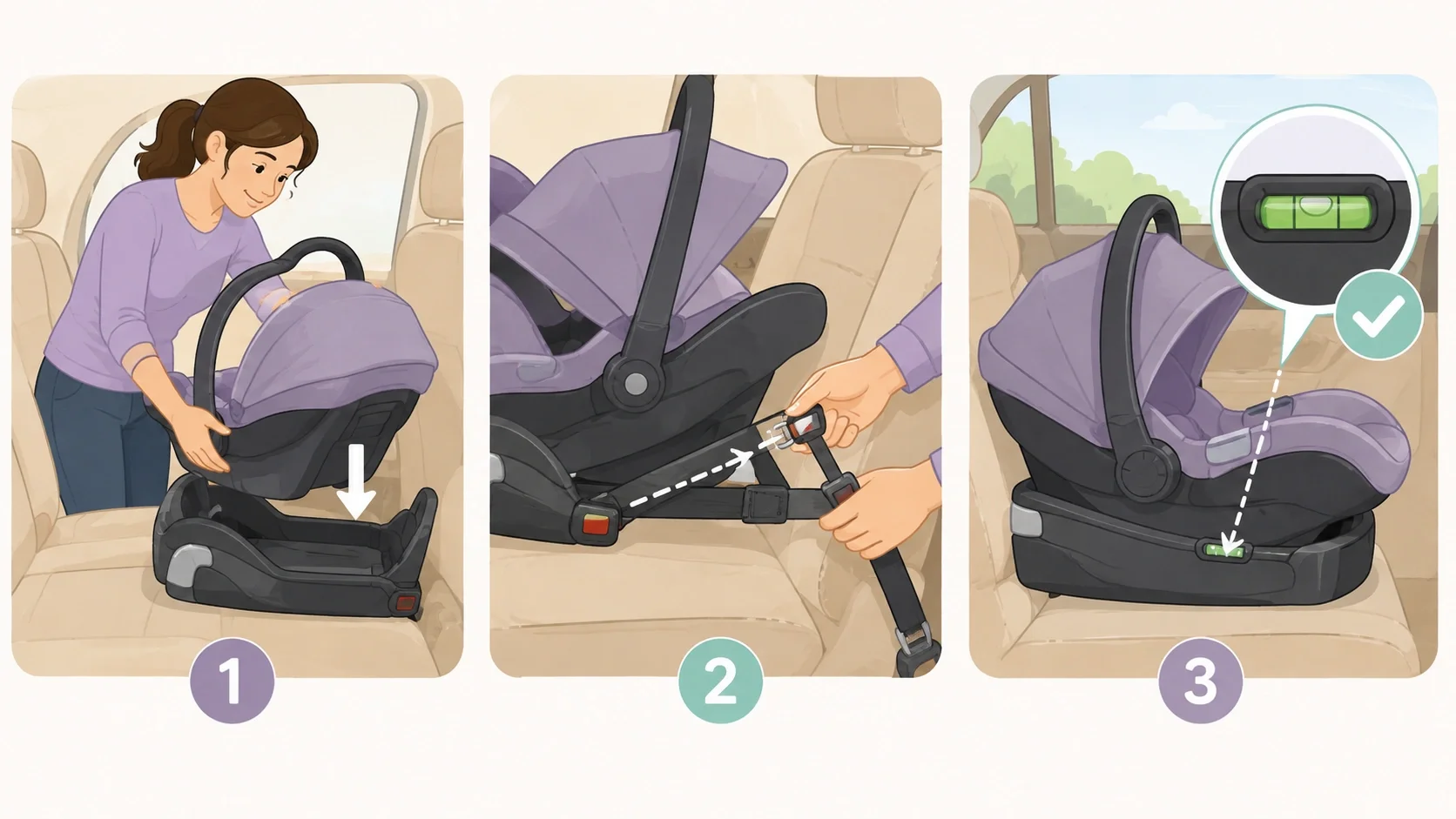 Step by step car seat installation guide